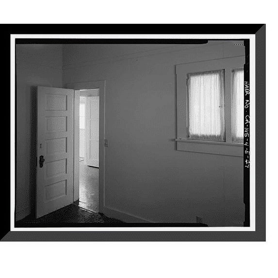 Historic Framed Print, Bishop Creek Hydroelectric System, Plant 4, Worker Cottage, Bishop Creek, Bishop vicinity, Inyo County, CA - 88, 17-7/8" x 21-7/8"