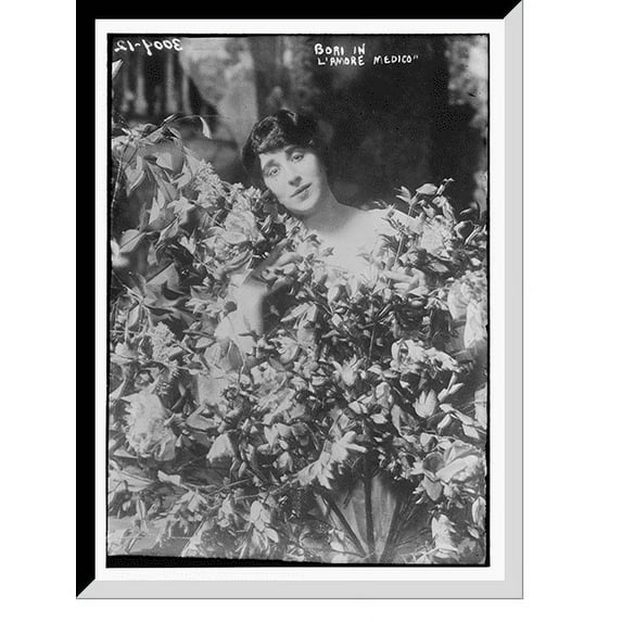 Historic Framed Print, Bori in "L'Amore Medico", 17-7/8" x 21-7/8"