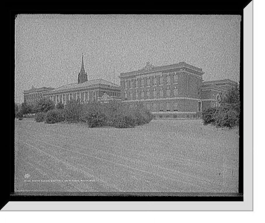 Historic Framed Print, Boston Normal and Girls' Latin School, Boston