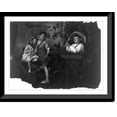 thumbnail image 1 of Historic Framed Print, [Boy teasing another boy, who has arm around girl], 17-7/8" x 21-7/8", 1 of 9