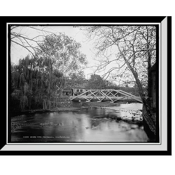 Historic Framed Print, Bridge over the Passaic, Millington, N.J. - 2, 17-7/8" x 21-7/8"