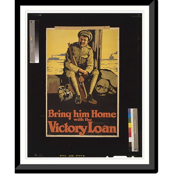 Historic Framed Print, Bring him home with the Victory Loan, 17-7/8" x 21-7/8"