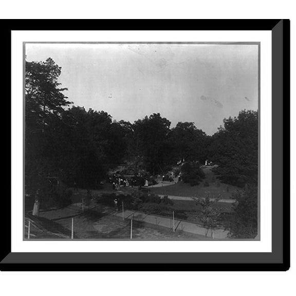 Historic Framed Print, Bronx Park, New York City - View from Mt. Sheephill, 17-7/8" x 21-7/8"