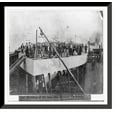 thumbnail image 1 of Historic Framed Print, Building of the iron clad Monitor CAMANCHE, San Francisco, Front View, 17-7/8" x 21-7/8", 1 of 9
