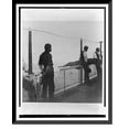 thumbnail image 1 of Historic Framed Print, [Burial at sea of Mr. Oregerton(?), Ponce, Puerto Rico], 17-7/8" x 21-7/8", 1 of 9