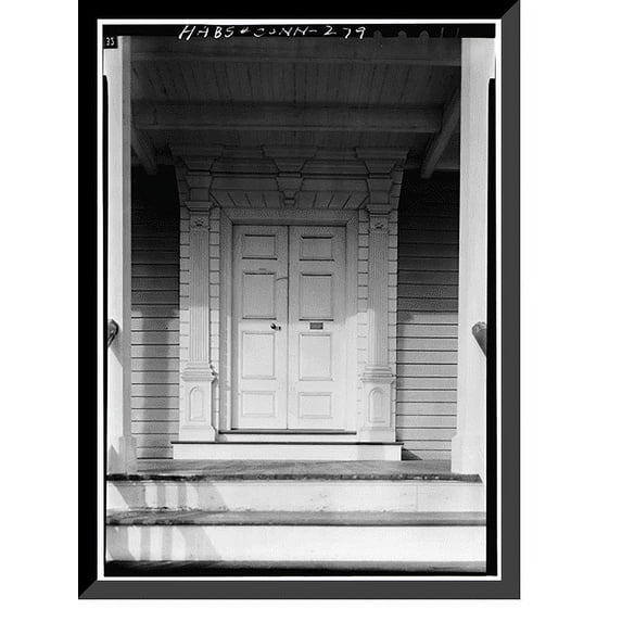 Historic Framed Print, Bush-Holley House, 39 Strickland Road, Cos Cob, Fairfield County, CT - 7, 17-7/8" x 21-7/8"