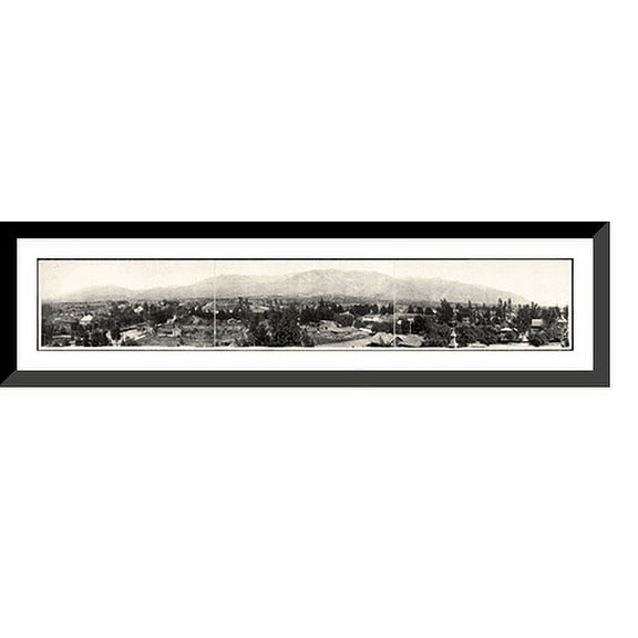 Historic Framed Print, CA Altadena 1908 PHOTO, 36-3/8" x 8-3/8"