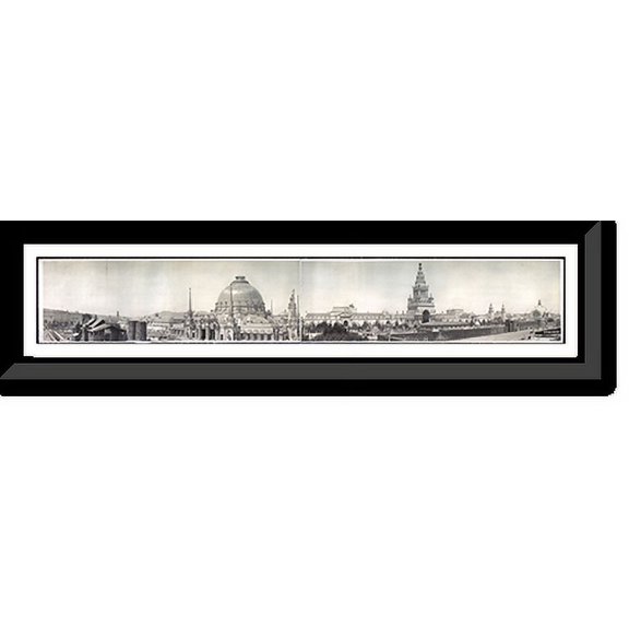 Historic Framed Print, CA B San Francisco Exposition PHOTO, 36-3/8" x 8-3/8"