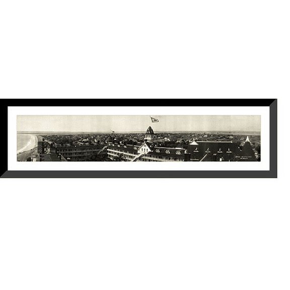 Historic Framed Print, CA Coronado 1908 PHOTO, 36-3/8" x 8-3/8"