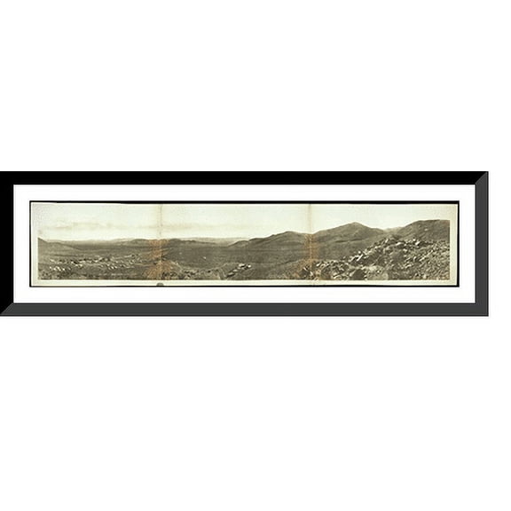 Historic Framed Print, CA Lee 1908 PHOTO, 36-3/8" x 8-3/8"