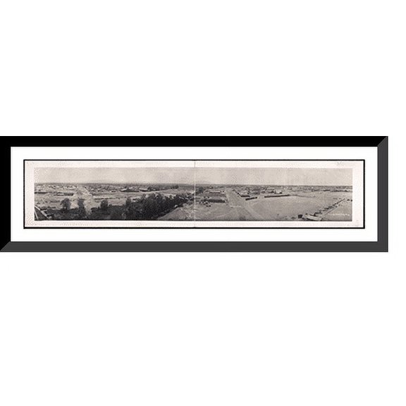 Historic Framed Print, CA Mexicali Calexico 1911 PHOTO, 36-3/8" x 8-3/8"
