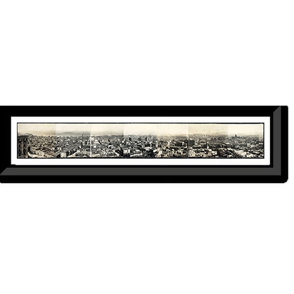 Historic Framed Print, CA San Francisco 1904 PHOTO, 36-3/8" x 8-3/8"