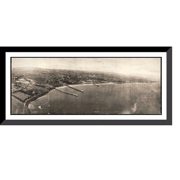 Historic Framed Print, CA Santa Cruz California.1906 PHOTO, 36-3/8" x 8-3/8"