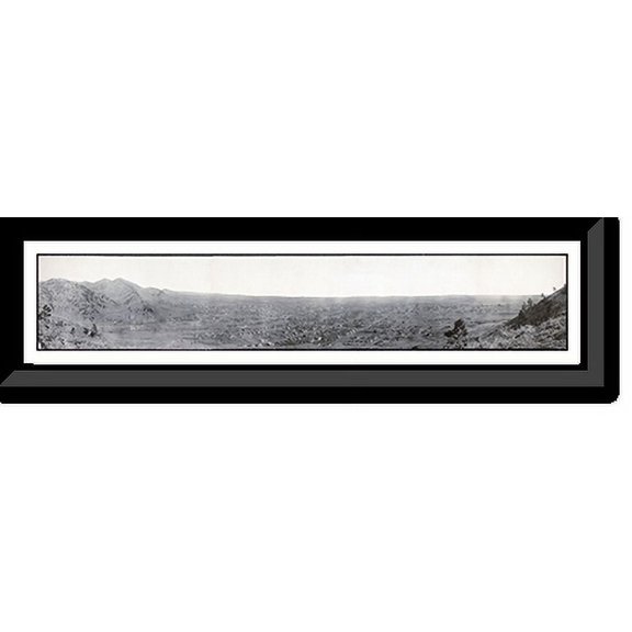 Historic Framed Print, CO Boulder 1908 PHOTO, 36-3/8" x 8-3/8"