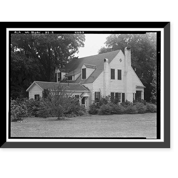 Historic Framed Print, Calef House, 1614 Old Shell Road, Mobile, Mobile County, AL - 2, 17-7/8" x 21-7/8"