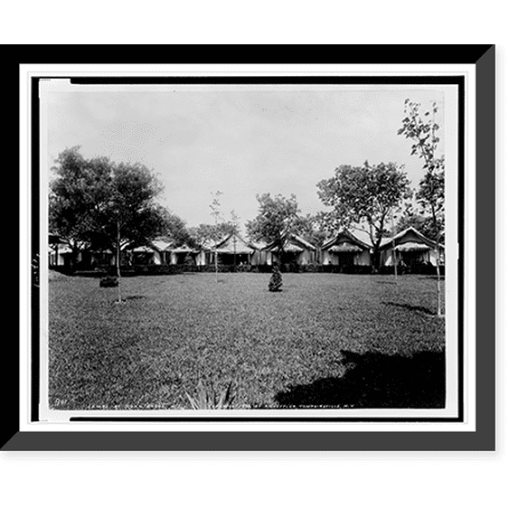 Historic Framed Print, Camps at Ocean Grove, N.J., 17-7/8" x 21-7/8"