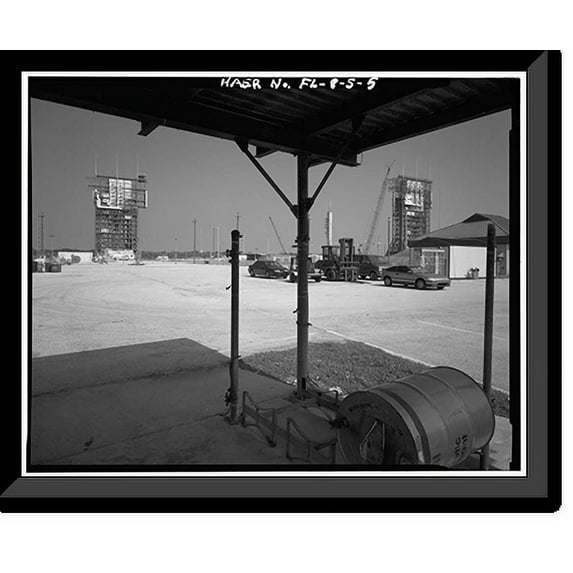 Historic Framed Print, Cape Canaveral Air Station, Launch Complex 17, East end of Lighthouse Road, Cape Canaveral, Brevard County, FL - 5, 17-7/8" x 21-7/8"