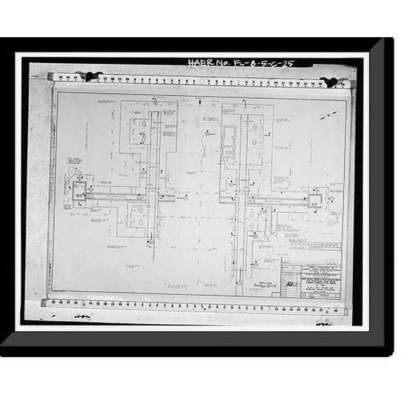 Historic Framed Print, Cape Canaveral Air Station, Launch Complex 17, Facility 28416, East end of Lighthouse Road, Cape Canaveral, Brevard County, FL - 25, 17-7/8" x 21-7/8"
