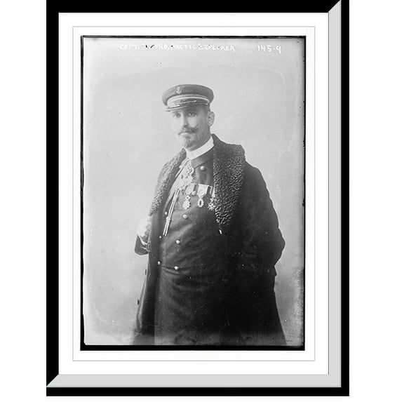 Historic Framed Print, Capt. Benard, Artic explorer, 17-7/8" x 21-7/8"