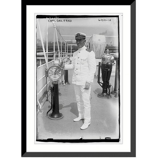 Historic Framed Print, Capt. Geo. Fried, 17-7/8" x 21-7/8"