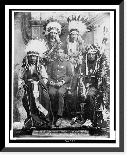 Historic Framed Print, Capt. Geo Sword, chief of police with Buffalo ...