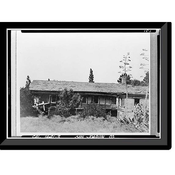 Historic Framed Print, Captain Charles M. Weber House, Stockton, San Joaquin County, CA - 3, 17-7/8" x 21-7/8"