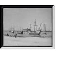 thumbnail image 1 of Historic Framed Print, Caravels and La Ribida [i.e., Rabida], [Sanitarium for Children], Jackson Park, Chicago, Ill., 17-7/8" x 21-7/8", 1 of 9