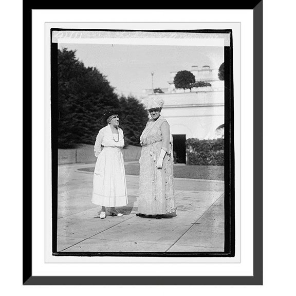 Historic Framed Print, Carrie Chapman Catt and Miss Helen Gardener, 17-7/8" x 21-7/8"