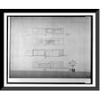 thumbnail image 1 of Historic Framed Print, [Case Study House No. 9 for John Entenza (Pacific Palisades, Los Angeles, California). Exterior elevations], 17-7/8" x 21-7/8", 1 of 9