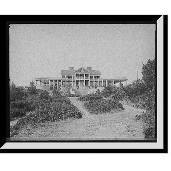 Historic Framed Print, Casino at Cape Cottage, Portland, Me., 17-7/8" x 21-7/8"