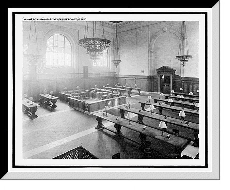 Historic Framed Print, Catalogue room, the New York Public Library, 17