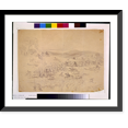 thumbnail image 1 of Historic Framed Print, Cavalry fight near Aldie, Va. During the march to Gettysburg; the Union Cavalry; commanded by Gen. Pleasonton, the Confederate by J.E.B. Stuart, 17-7/8" x 21-7/8", 1 of 9