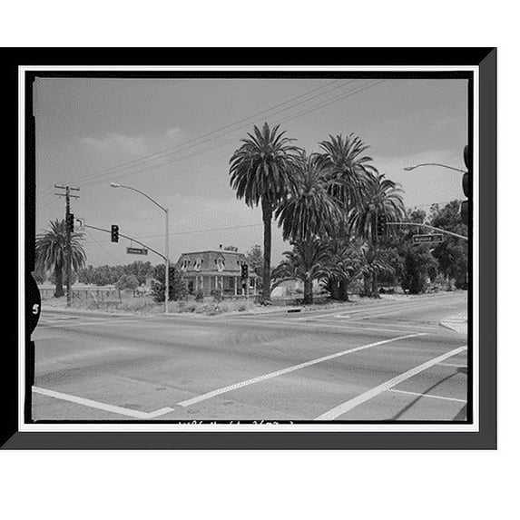 Historic Framed Print, Chaffey-Isle House, 5490 Etiwanda Avenue, Rancho Cucamonga, San Bernardino County, CA - 2, 17-7/8" x 21-7/8"