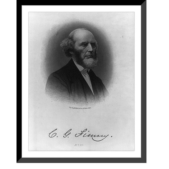 Historic Framed Print, Charles Grandison Finney, 1792-1875, 17-7/8" x 21-7/8"