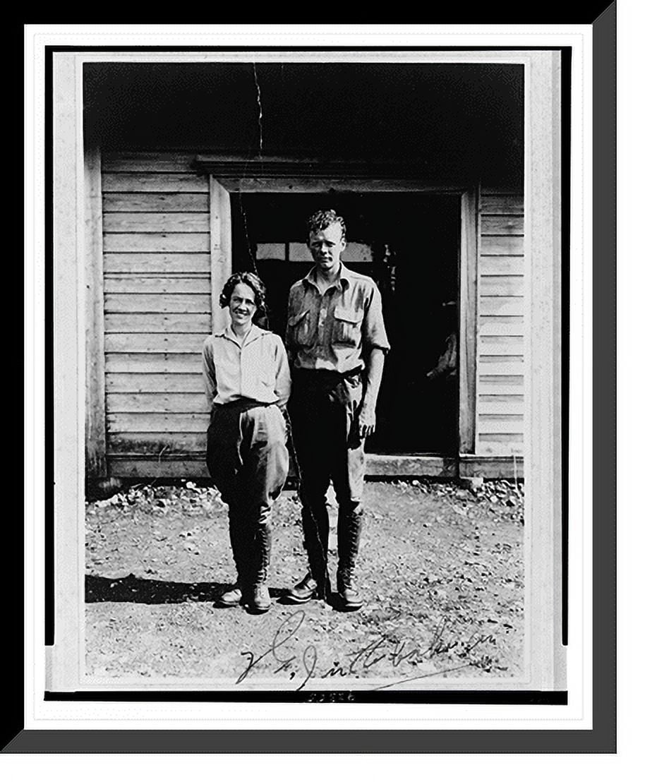 Historic Framed Print, [Charles Lindbergh and Anne Morrow Lindbergh