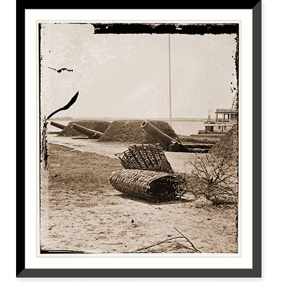 Historic Framed Print, Charleston South Carolina (vicinity). Fort, 17-7/8" x 21-7/8"