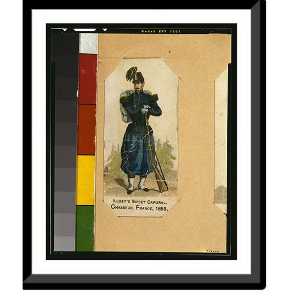 Historic Framed Print, Chasseur, France, 1853, 17-7/8" x 21-7/8"