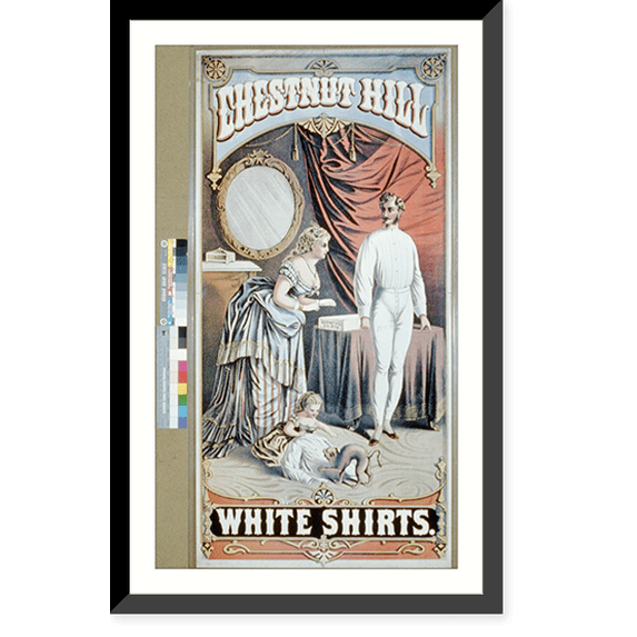 Historic Framed Print, Chestnut Hill White Shirts - 2, 17-7/8" x 21-7/8"