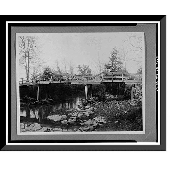 Historic Framed Print, Chickamauga National Military Park Tour Roads, Fort Oglethorpe vicinity, Catoosa County, GA - 50, 17-7/8" x 21-7/8"