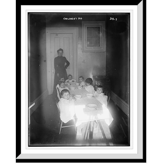 Historic Framed Print, Children's Aide Society - 4, 17-7/8" x 21-7/8"