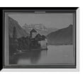 thumbnail image 1 of Historic Framed Print, [Chillon Castle and Lake Geneva, Switzerland], 17-7/8" x 21-7/8", 1 of 9