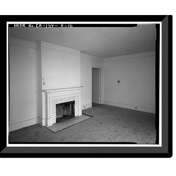 Historic Framed Print, Chollas Heights Naval Radio Transmitting Facility, Officer's Quarters, 6410 Zero Road, San Diego, San Diego County, CA - 10, 17-7/8" x 21-7/8"