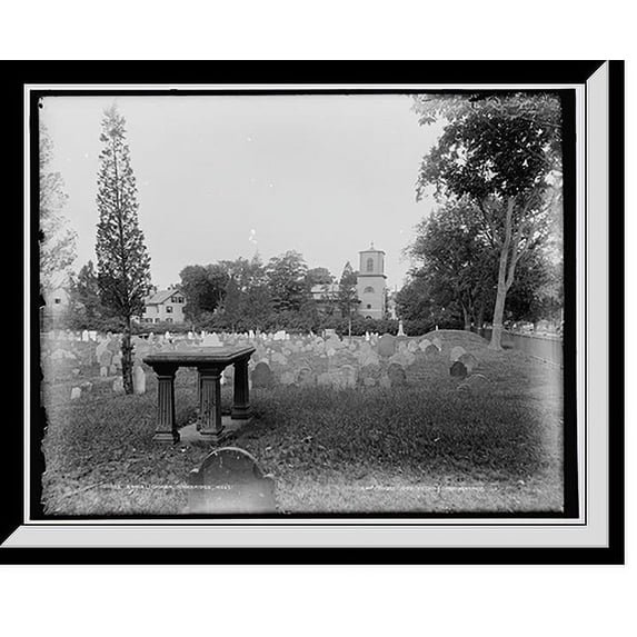 Historic Framed Print, Christ Church, Cambridge, Mass., 17-7/8" x 21-7/8"