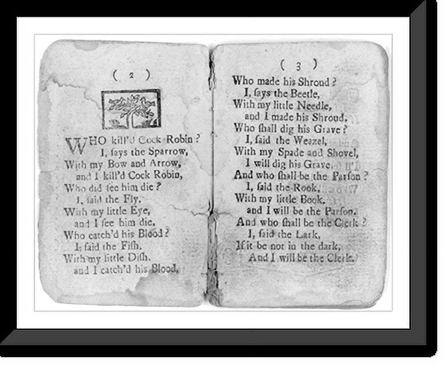 Historic Framed Print, [Cock Robin's Death and Funeral (Boston, 1780