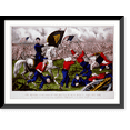 thumbnail image 1 of Historic Framed Print, Col. Michael Corcoran, at the Battle of Bull Run, Va.-July 21st 1861: The desperate and bloody charge of the Gallant Sixty Ninth, on the rebel batteries, 17-7/8" x 21-7/8", 1 of 9