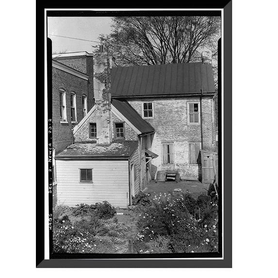 Historic Framed Print, Colby House, 110 Delaware Street, New Castle, New Castle County, DE - 2, 17-7/8" x 21-7/8"