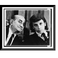 thumbnail image 1 of Historic Framed Print, [Comic Myron Cohen (left) and Phil Spector, head-and-shoulders portrait, facing front], 17-7/8" x 21-7/8", 1 of 9