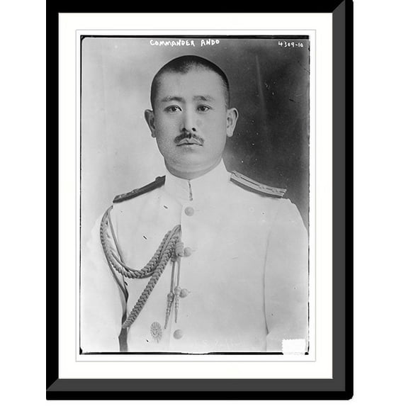 Historic Framed Print, Commander Ando, 17-7/8" x 21-7/8"