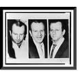 thumbnail image 1 of Historic Framed Print, [Composite photograph showing three bust portraits of Jack Ruby, facing front], 17-7/8" x 21-7/8", 1 of 9