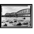 thumbnail image 1 of Historic Framed Print, Copper River & Northwest Railroad, Million Dollar Bridge, Spanning Copper River at Miles Glacier, Cordova vicinity, Valdez-Cordova Census Area, AK - 5, 17-7/8" x 21-7/8", 1 of 9